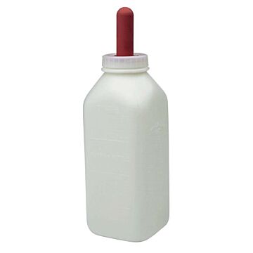 2 qt Size Polyethylene Plastic 4-1/4 in Square Nursing Bottle