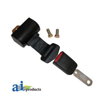 A&I Products 55 in Black Tractor Retractable Seat Belt