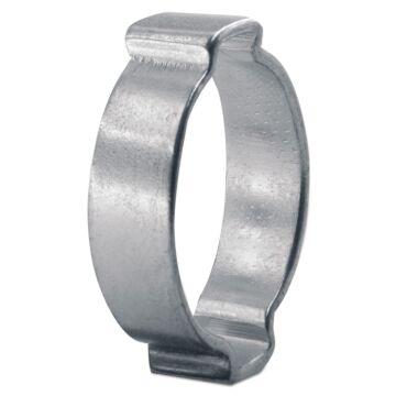 1 in Fits Pipe Size Steel Zinc Plated 2-Ear Hose Clamp