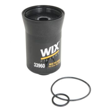 WIX Filters Spin On Fuel Water Separator with Open End Bottom Filter Design 3-3/8 X 8 in Thread Size Cellulose Fuel Filter