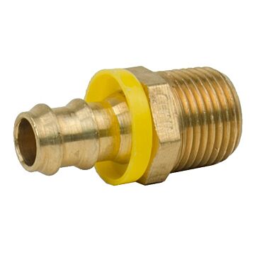 1/2 in MPT x 1/2 in Barb Threaded Male Straight Adapter
