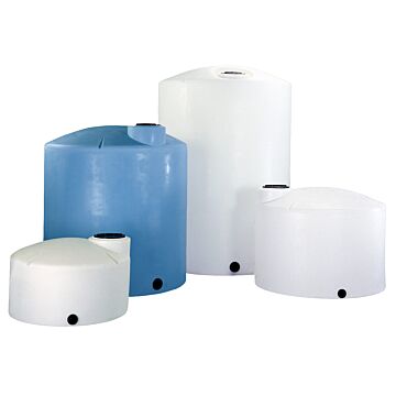 2500 gal Polyethylene White Vertical Storage Tank