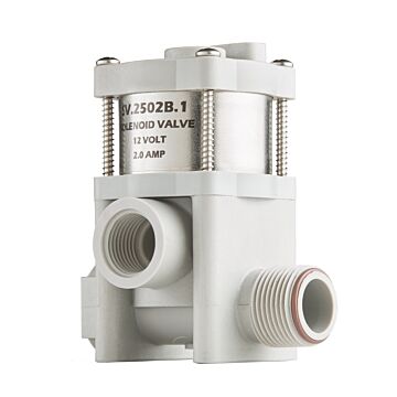 0.75 in Nominal Size FNPT Bypass x MNPT Bypass Connection Type 175 psi 2-Way Direct Operating, High Flow Solenoid Valve