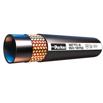 Parker 1 in ID x 1.4 in OD 3000 psi Synthetic Rubber Hydraulic Hose