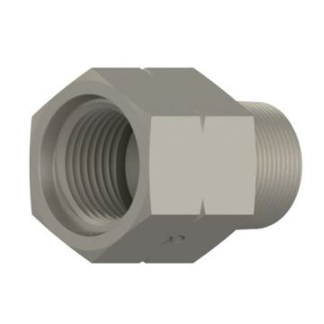 7/16 in-20 FORB 1/4 in-18 MNPTF Carbon Steel Hydraulic Adapter