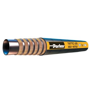 Parker Hannifin 19 mm ID x 27.9 mm OD 6000 psi Synthetic Rubber Hydraulic Hose