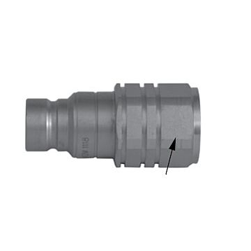 Pressure Components Inc. 1/8 in MNPT Quick Connect Flat Face Coupling
