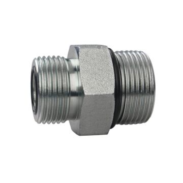 1 in-14 MOFS 3/4 in-16 MORB Carbon Steel Hydraulic Adapter