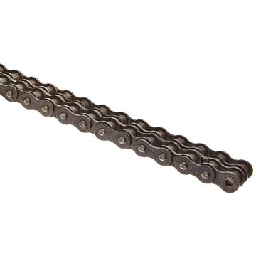 10 ft #50-2R 5/8 in Double Strand Riveted Roller Chain