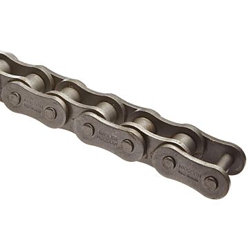10 ft #60H-1R 3/4 in Single Strand Riveted Roller Chain