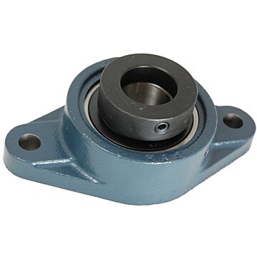 1 in 3-57/64 in Cast Iron Rhombic Flange Flange Mount Ball Bearing with Eccentric Collar Locking