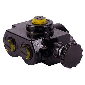 1/2 in NPT 2500 psi 2-Position Single Selector Valve with knob Handle