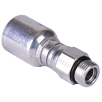7/8 in-14 Male SAE Straight Thread with O-Ring Carbon Steel Swivel Hydraulic Hose End