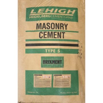 75 lb Multi-Walled Bag Type S Mortar Cement