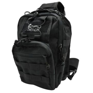 600D Polyester Black Sling Bag