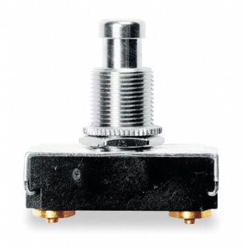 10-15 A 125-250 VAC SPST Miniature Push Button Switch