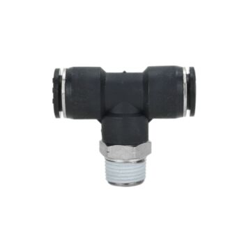 Milton 3/8 in MNPT 150 psi Push to Connect Swivel Branch Tee