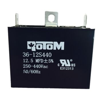 PEMS 12.5 mfd 250-440 VAC 50-60 Hz Dual Voltage Capacitor