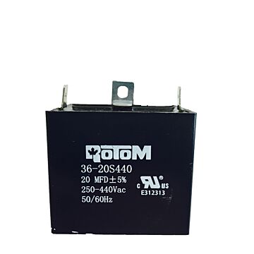 PEMS 20 mfd 250-440 VAC 50-60 Hz Dual Voltage Capacitor