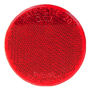 Peterson Round Red Adhesive Quick-Mount Reflector