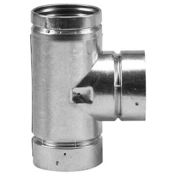 Selkirk 4 in ID x 4-1/2 in OD x 10 in H 304 Stainless Steel Galvanized Tee
