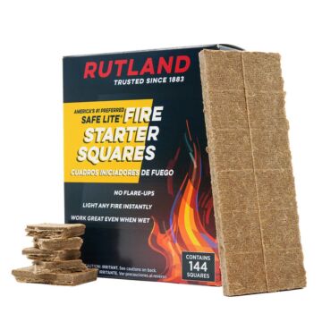 Rutland 1.5 in 1.75 in 0.375 in Fire Starter