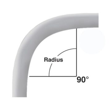 CANTEX 5 in 90 deg Nonmetallic PVC Plain End Special Radius Elbow