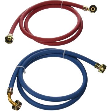 Eastman Rubber Red/Blue 90 ft L Rubber Washing Machine Hose