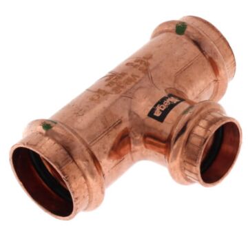 1 x 3/4 x 1 in Copper Pipe Reducing Tee