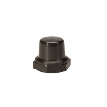 0.63 in Hex x 0.57 in D EDPM Rubber Black Pushbutton Boot