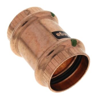 1 in Copper Pipe Coupling without Stop