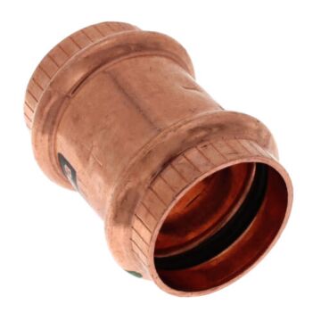 1 in Copper Pipe Coupling with Stop