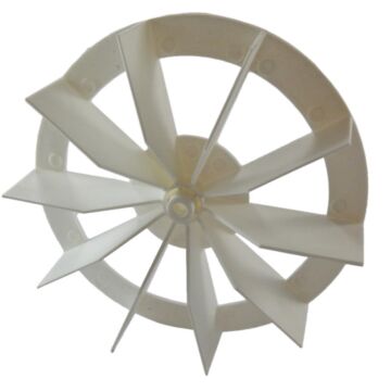 4-1/2 in Plastic 1-1/8 in H Impeller Wheel