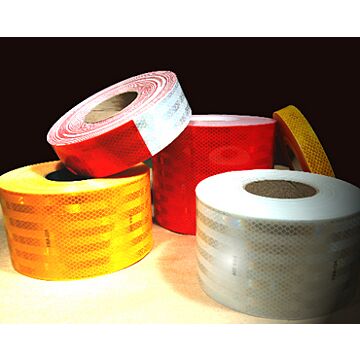 Diamond Grade Red/White 50 yd 2 in Reflective Tape