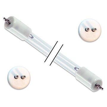 113 V 48 W Miniature Bi-Pin (2 Pin) Double-Ended UV Lamp