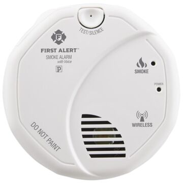 3 V 915 MHz 85 dB at 10 ft Wireless Interconnect Battery Operated Smoke Alarm