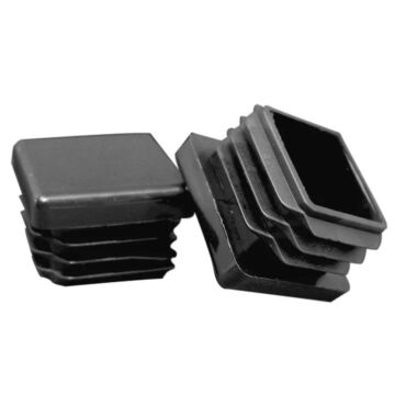 Essentra 2.5 in Low-Density Polyethylene Textured Square Multi-Gauge Ribbed insert glide