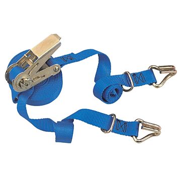 1100 lb J-Hook and D-Ring Polyester Ratchet Tie Down