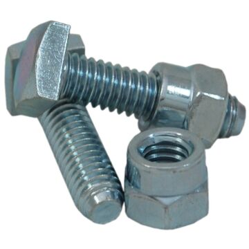 Steel Zinc Plated Battery Terminal Bolt With Shoulder Nut