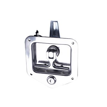 4.88 in 4-3/4 in Stainless Steel Single Point T-Handle Latch