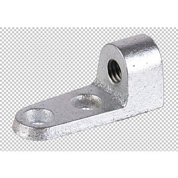 3/8 in Malleable Iron Plain/Electro-Galvanized Side Beam Connector