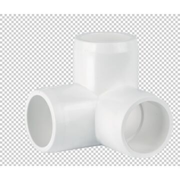 Side out elbow 1" 90 PVC White