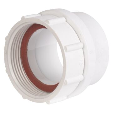 1-1/2 x 1-1/2 x 1-1/2 in Spigot x Female Pipe Thread PVC Swivel Tray Strainer Adapter with Gasket