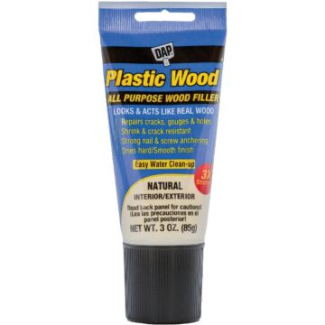 DAP Plastic Wood All Purpose Wood Filler, Natural, 3 Oz