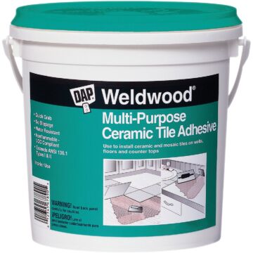 DAP Weldwood Multi-Purpose Ceramic Tile Adhesive, Off White, 32 Oz