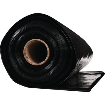 Poly Film Black Plastic Sheeting 100 ft x 20 ft 6 Mil