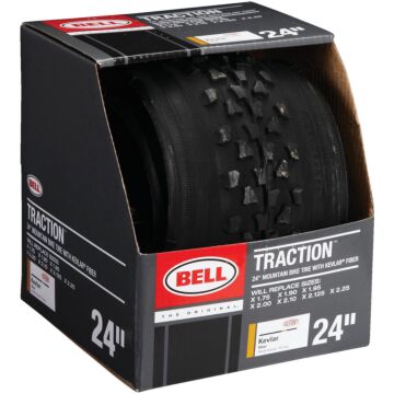 24 In x 2-1/4 In Mountain Bike Tire with Flat Defense