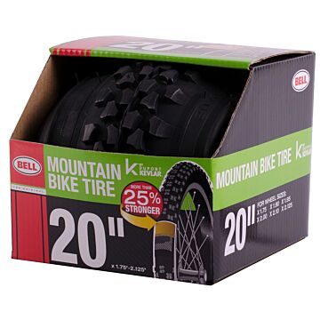 20 In x 2-1/4 In Mountain Bike Tire with Flat Defense
