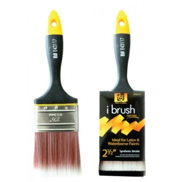 3 in Synthetic Blend Stainless Steel Flat Paint Brush