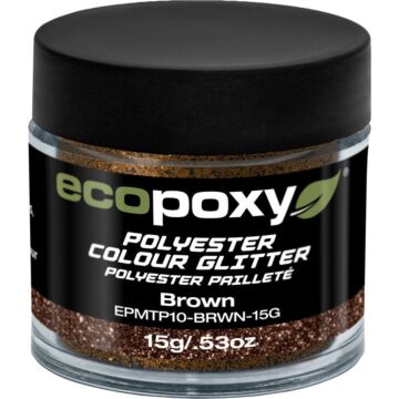 EcoPoxy 15 g Solid Brown Polyester Color Glitter